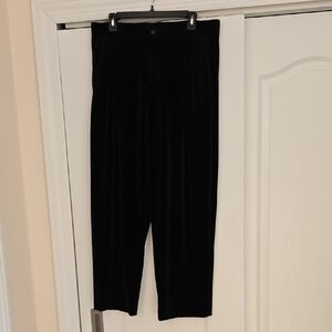 Zara Womens Black Velvet Trousers